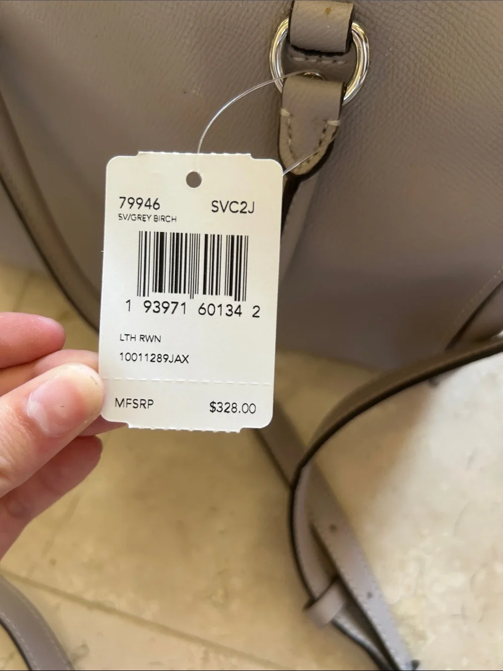 Coach pebbled leather